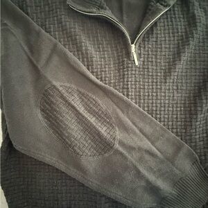 Stacy Adams Charcoal Zip-Up Sweater